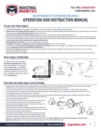 Thumbnail of document On/Off Magnetic Pivoting Welding Angle